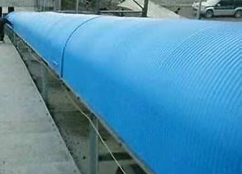 بیلٹ کنویر کا احاطہ کرتا ہے